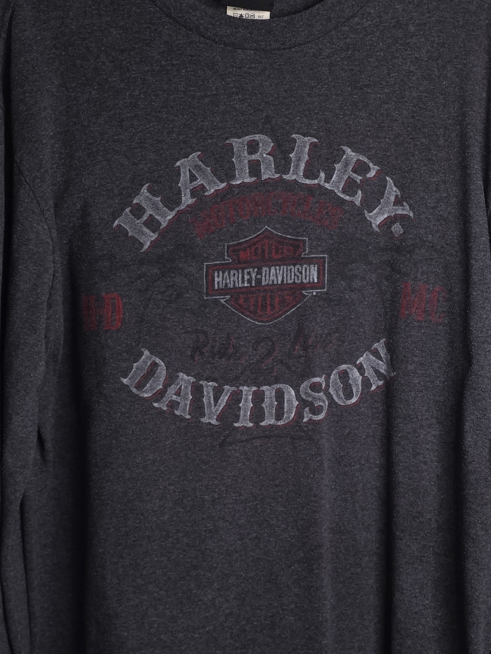 Harley-Davidson Black Sweatshirt with Red Logo Patch